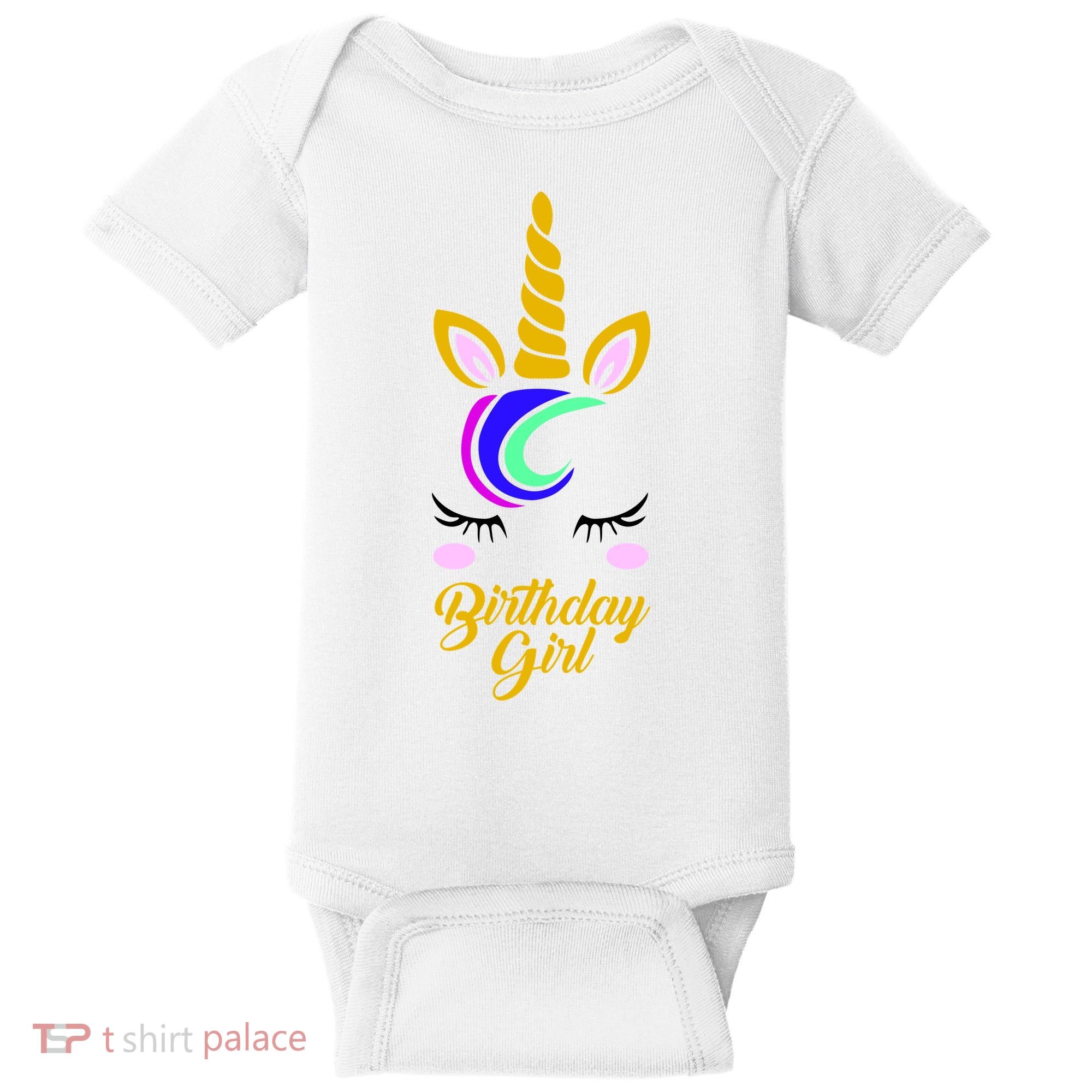 Magical Unicorn Birthday Baby Bodysuit