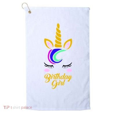 Magical Unicorn Birthday Golf Towel