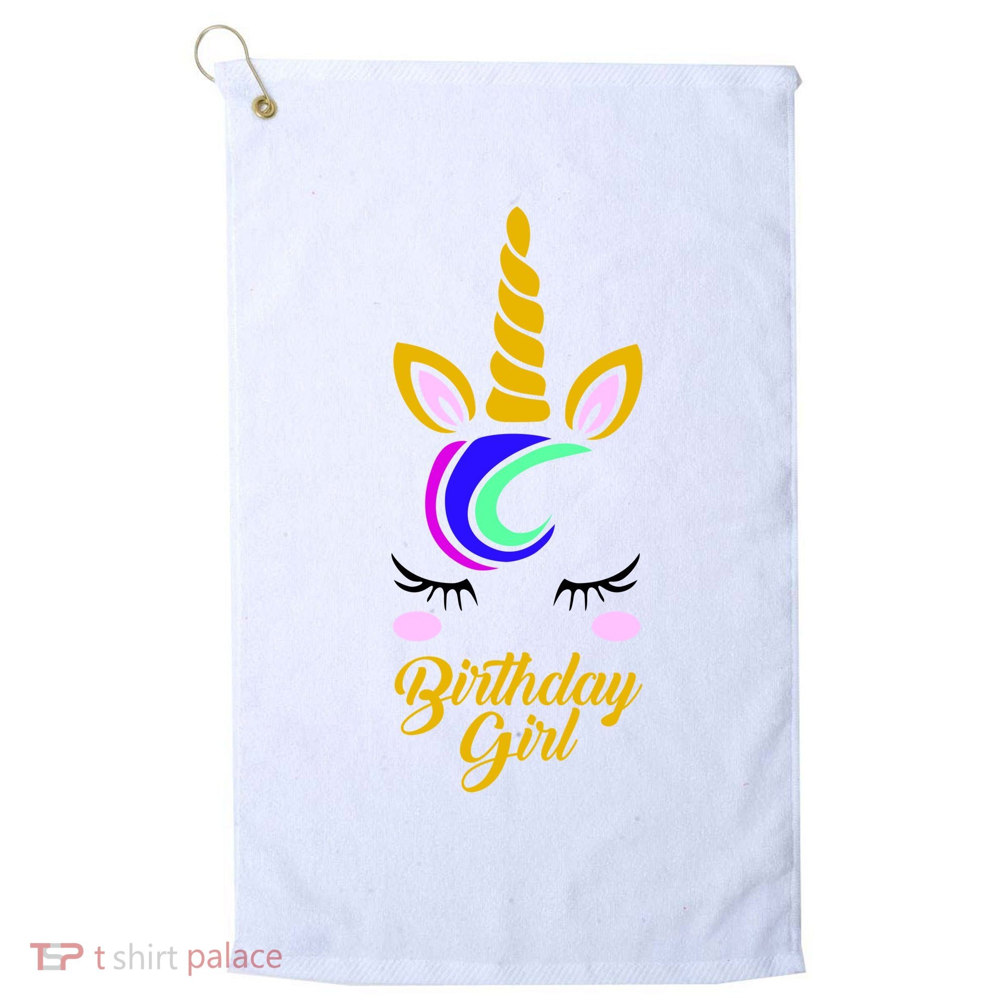 Magical Unicorn Birthday Golf Towel