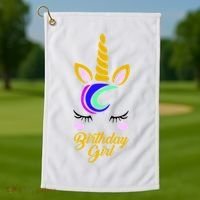 Magical Unicorn Birthday Golf Towel thumb 1