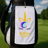 Magical Unicorn Birthday Golf Towel thumb 2