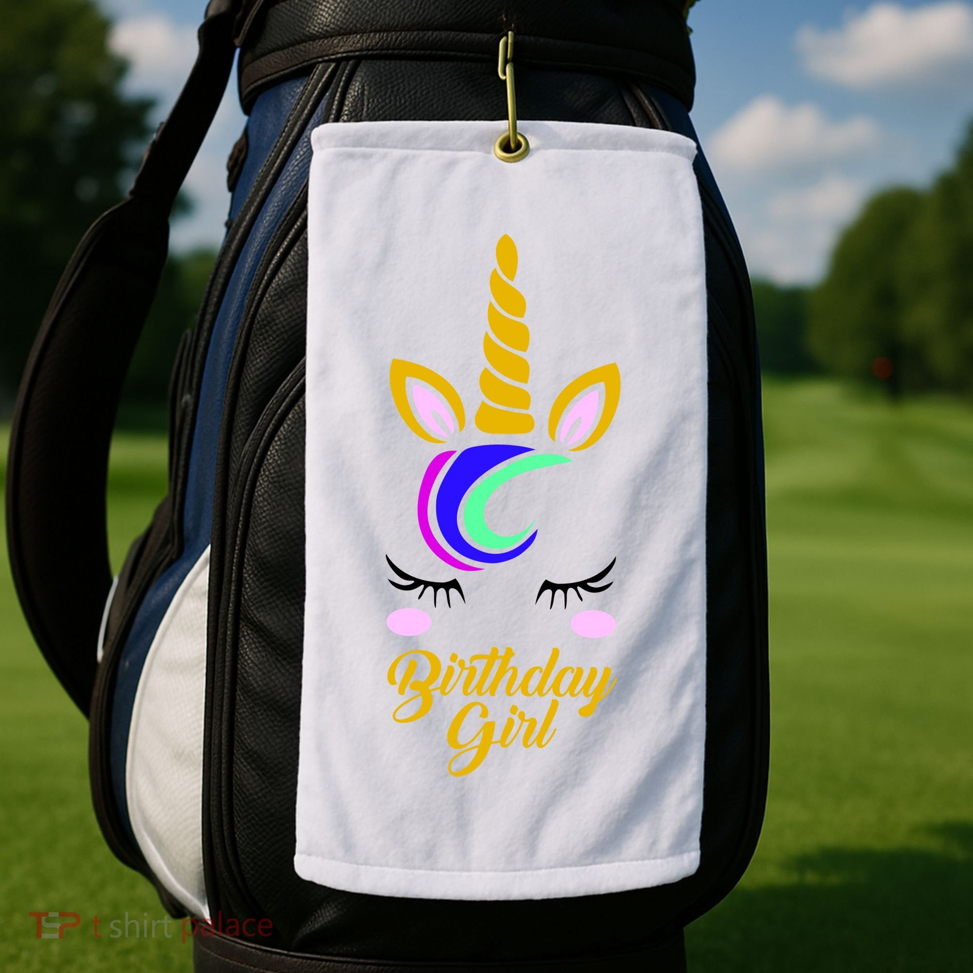 Magical Unicorn Birthday Golf Towel