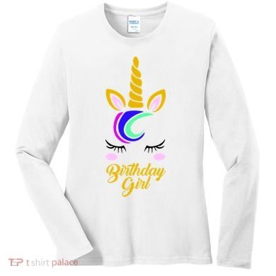Magical Unicorn Birthday Women's Long Sleeve Shirt
