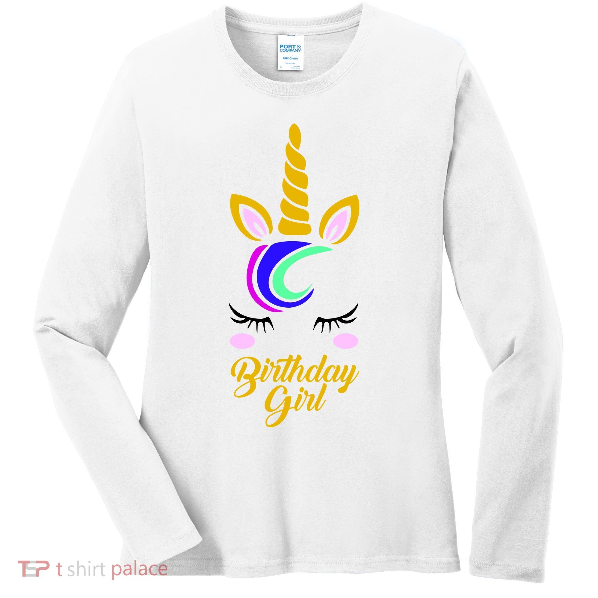Magical Unicorn Birthday Women's Long Sleeve Shirt
