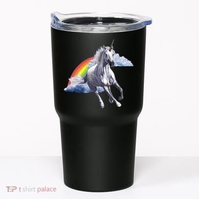 Magical Unicorn Horse Over Rainbow Tumbler