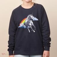 Magical Unicorn Horse Over Rainbow Women's Sweatshirt thumb 0