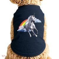 Magical Unicorn Horse Over Rainbow Doggie Tank thumb 0