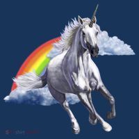 Magical Unicorn Horse Over Rainbow Doggie Tank thumb 4