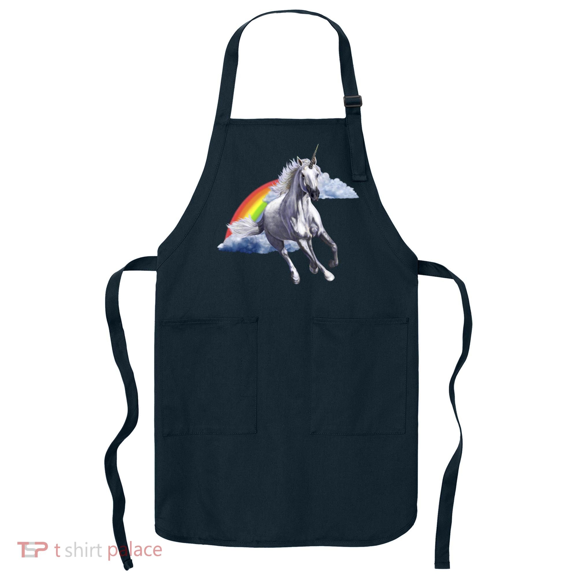 Magical Unicorn Horse Over Rainbow Apron