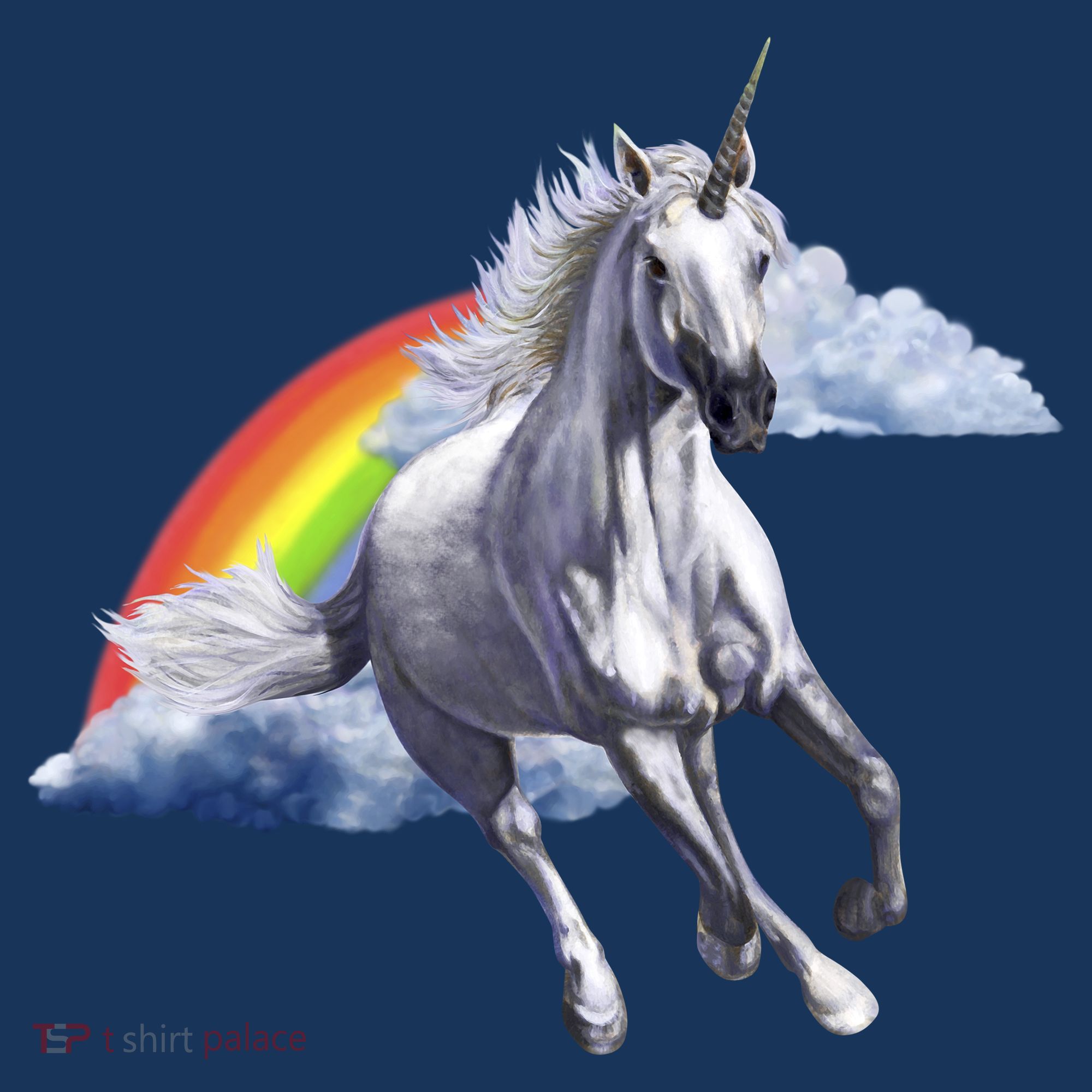 Magical Unicorn Horse Over Rainbow Apron
