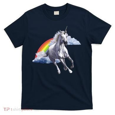 Magical Unicorn Horse Over Rainbow T-Shirt