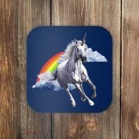Magical Unicorn Horse Over Rainbow Coaster thumb 0