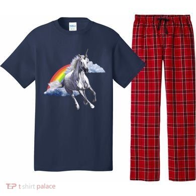 Magical Unicorn Horse Over Rainbow Pajama Set