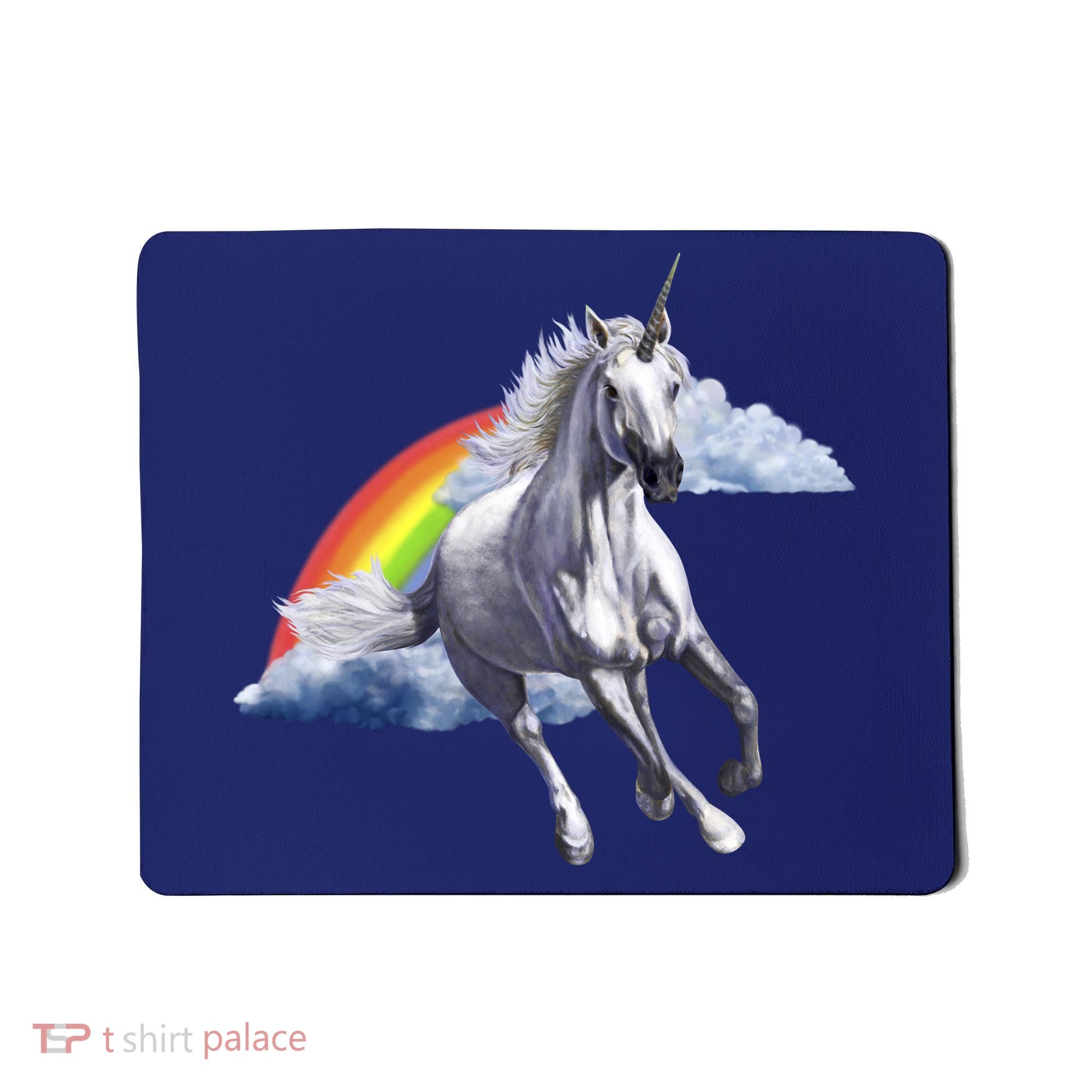 Magical Unicorn Horse Over Rainbow Mousepad