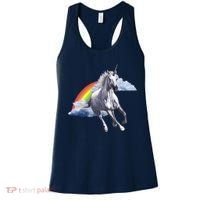 Magical Unicorn Horse Over Rainbow Women's Tank Top thumb 0