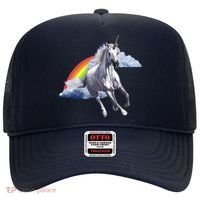 Magical Unicorn Horse Over Rainbow Hat thumb 0