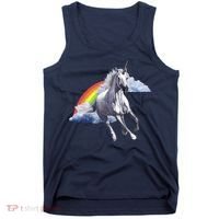 Magical Unicorn Horse Over Rainbow Tank Top thumb 0