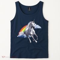 Magical Unicorn Horse Over Rainbow Tank Top thumb 2