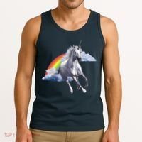 Magical Unicorn Horse Over Rainbow Tank Top thumb 3