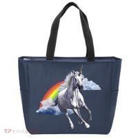 Magical Unicorn Horse Over Rainbow Tote Bag thumb 0