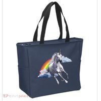 Magical Unicorn Horse Over Rainbow Tote Bag thumb 2