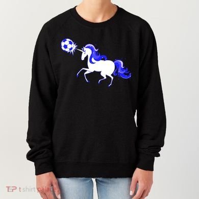 Magical Unicorn Playing Soccer Women's Sweatshirt