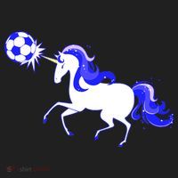 Magical Unicorn Playing Soccer Women's Sweatshirt thumb 2