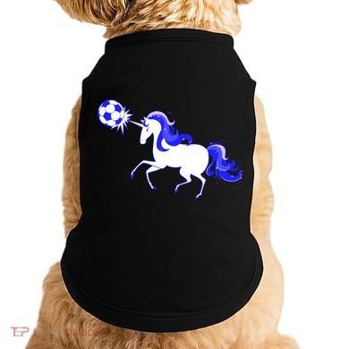 Magical Unicorn Playing Soccer Doggie Tank