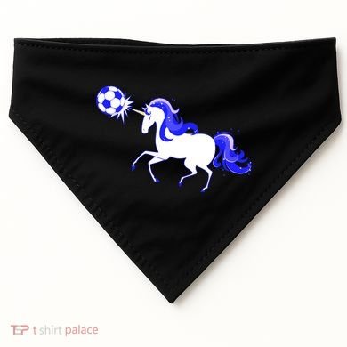 Magical Unicorn Playing Soccer USA-Made Doggie Bandana