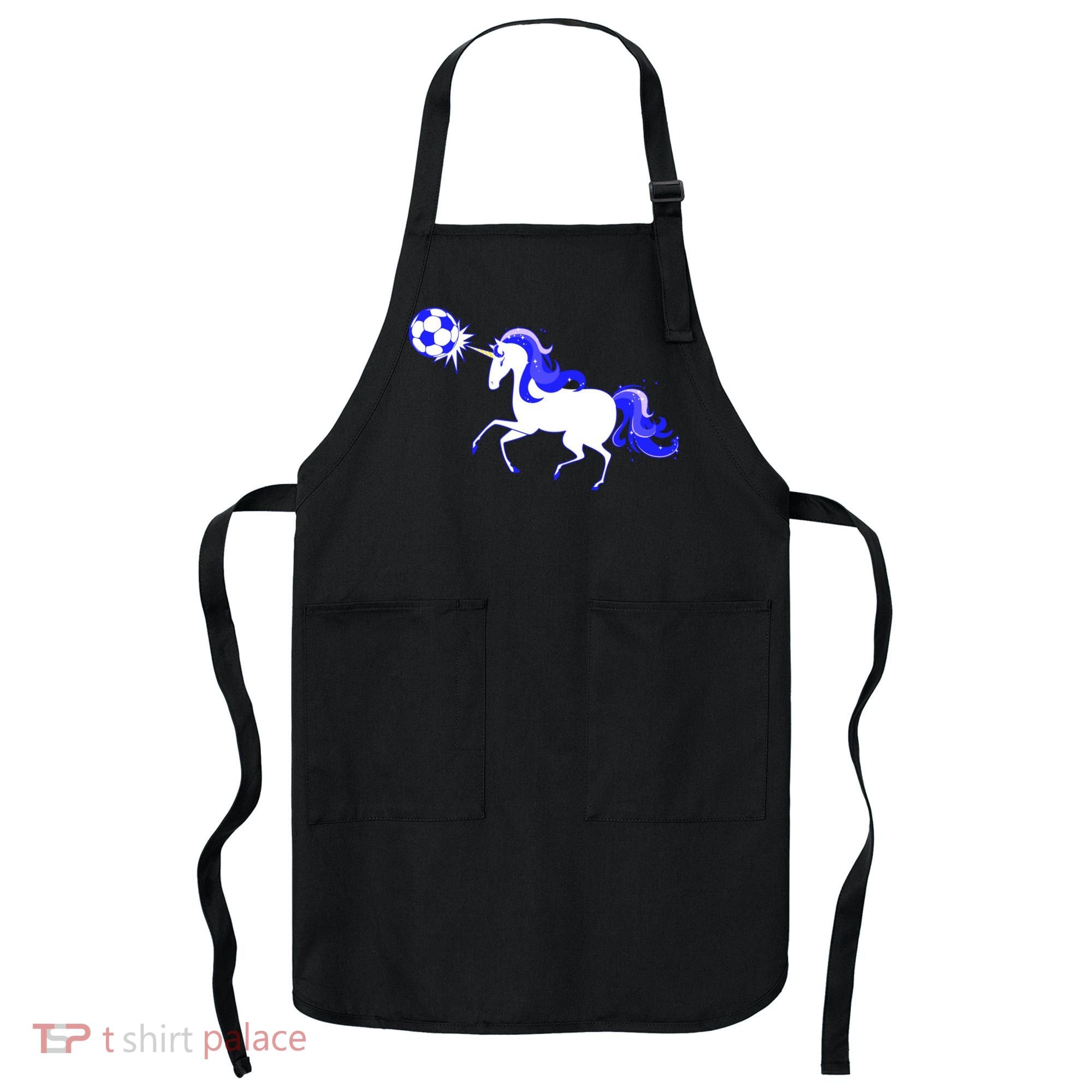 Magical Unicorn Playing Soccer Apron