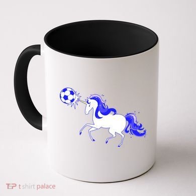 Magical Unicorn Playing Soccer Coffee Mug