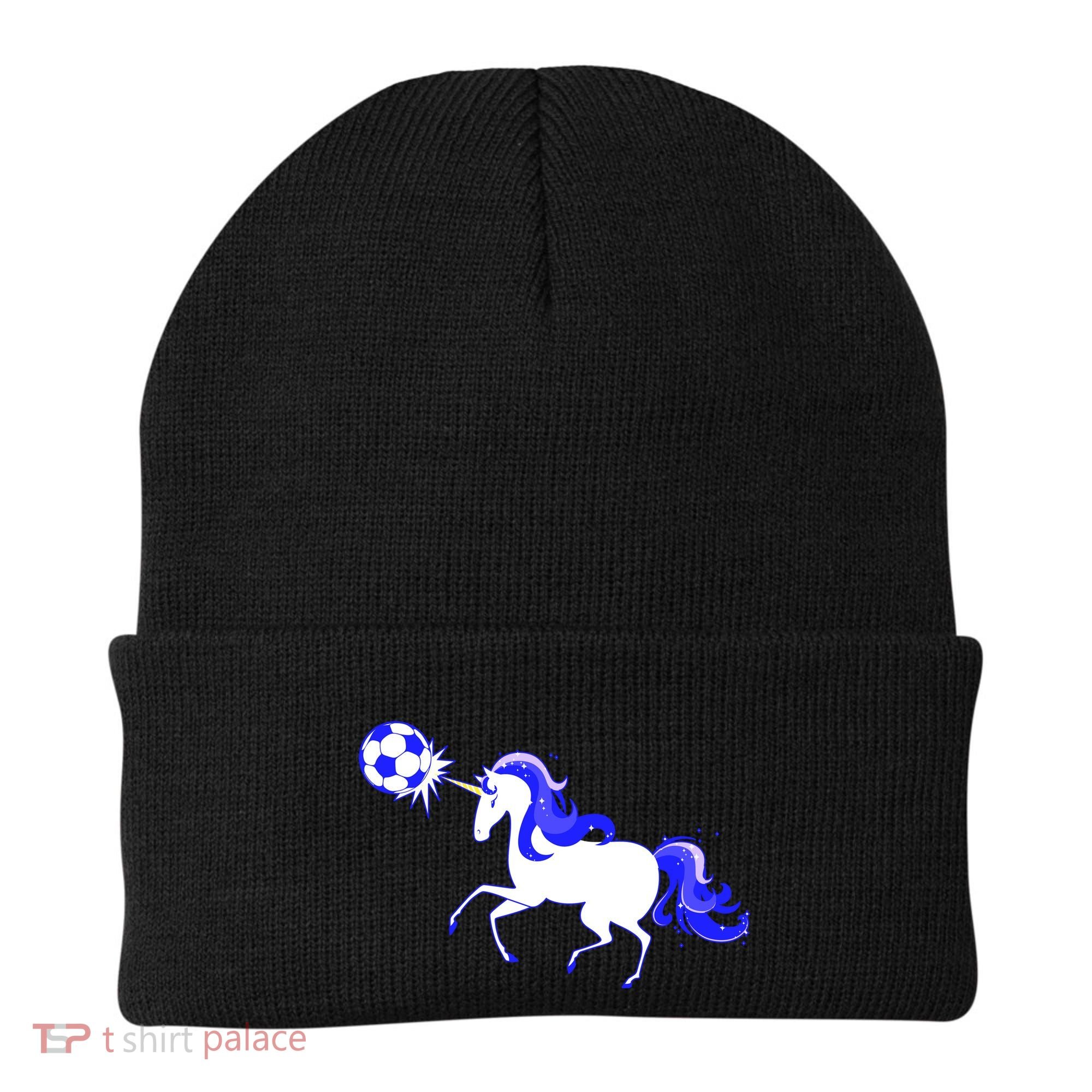 Magical Unicorn Playing Soccer Beanie