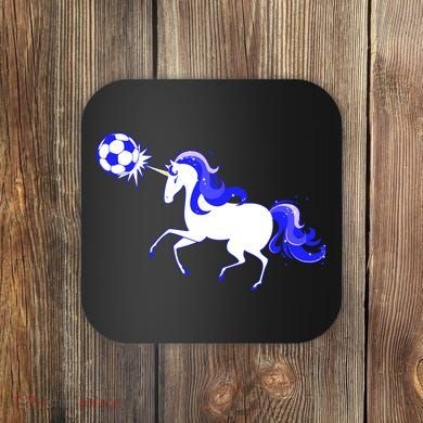 Magical Unicorn Playing Soccer Coaster