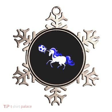 Magical Unicorn Playing Soccer Ornament