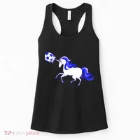 Magical Unicorn Playing Soccer Women's Tank Top thumb 0