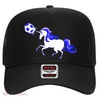 Magical Unicorn Playing Soccer Hat thumb 0