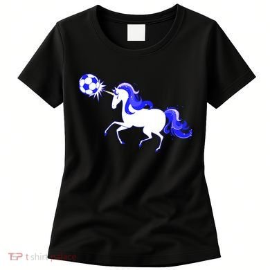 Magical Unicorn Playing Soccer Women's T-Shirt