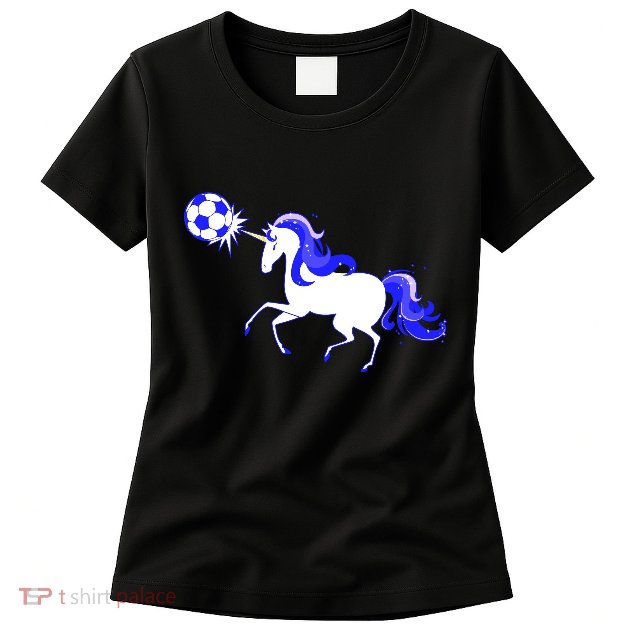 Magical Unicorn Playing Soccer Women's T-Shirt