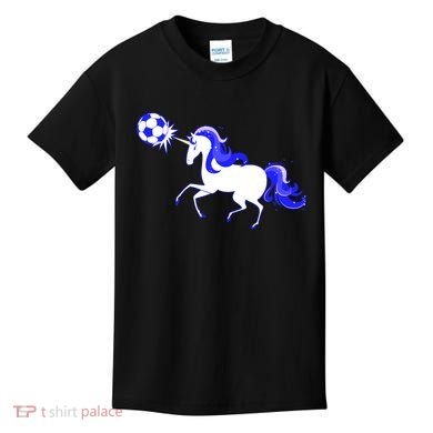 Magical Unicorn Playing Soccer Kids T-Shirt
