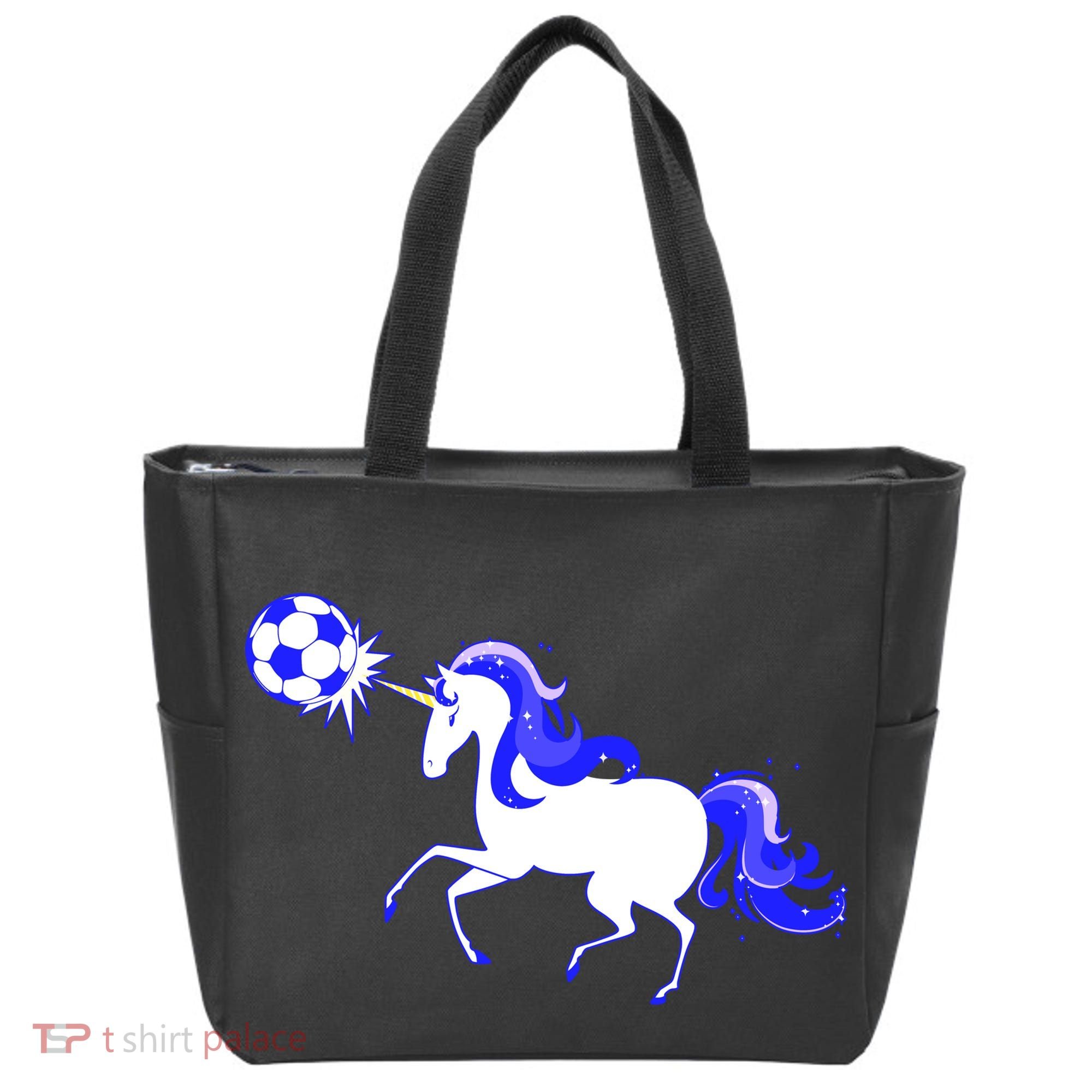Magical Unicorn Playing Soccer Tote Bag