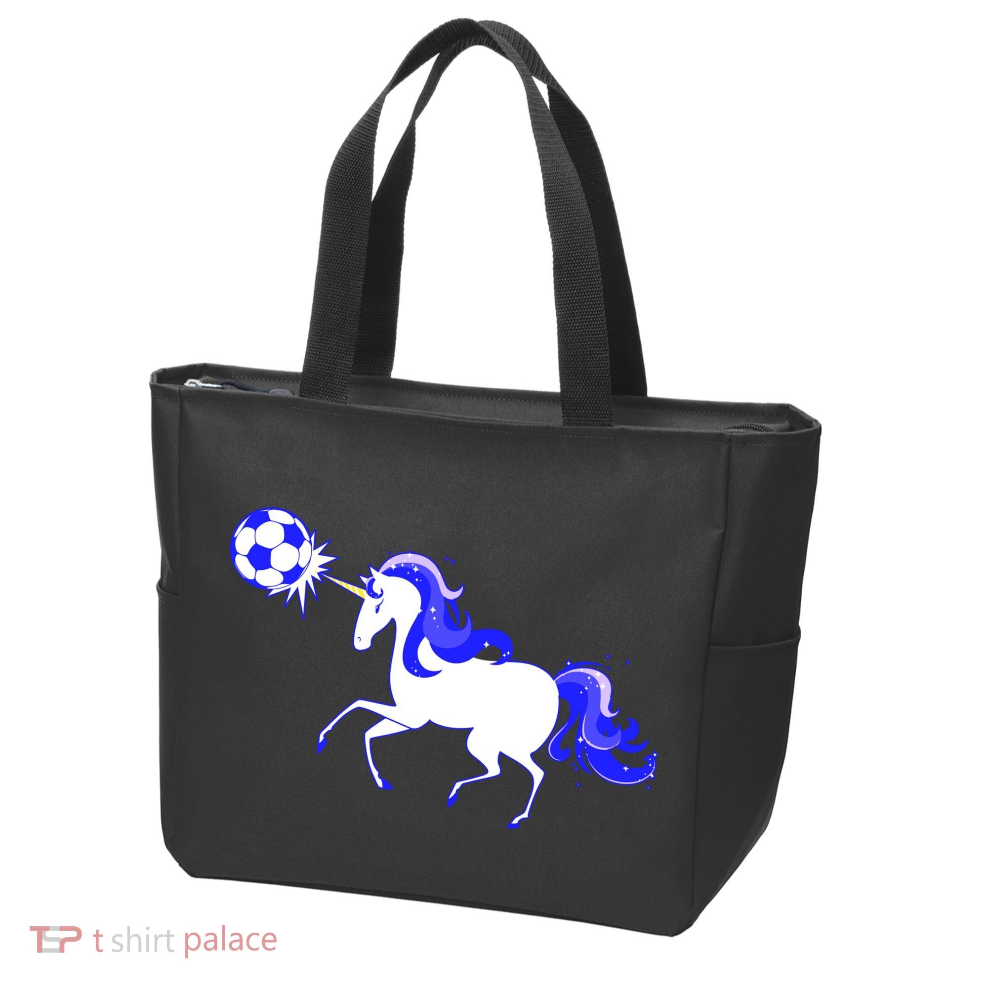 Magical Unicorn Playing Soccer Tote Bag