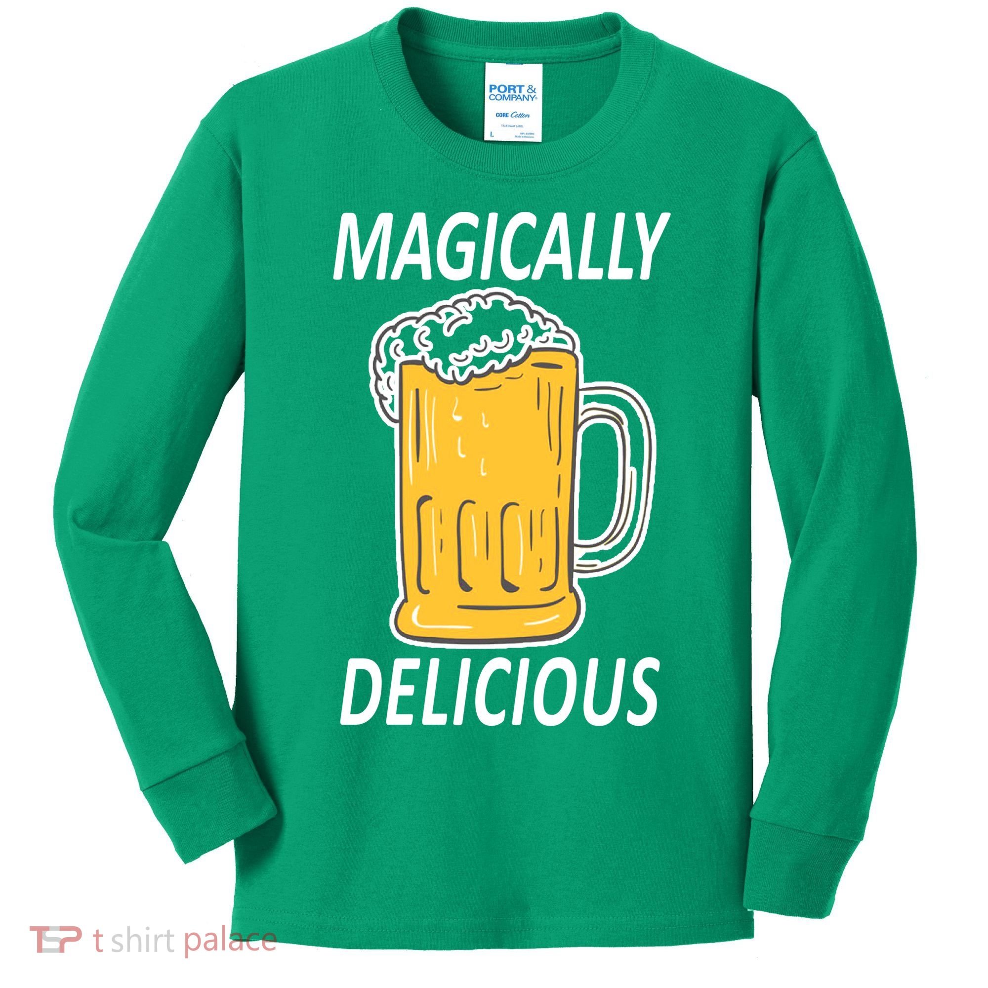 Magically Delicious Beer Lover Kids Long Sleeve Shirt