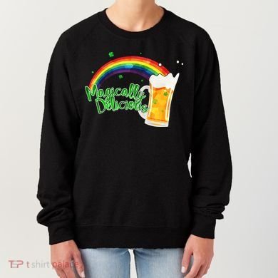 Magically Delicious Rainbow Beer St. Patrick's Day Women's Sweatshirt