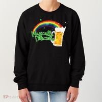 Magically Delicious Rainbow Beer St. Patrick's Day Women's Sweatshirt thumb 0