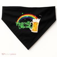 Magically Delicious Rainbow Beer St. Patrick's Day USA-Made Doggie Bandana thumb 0