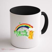 Magically Delicious Rainbow Beer St. Patrick's Day Coffee Mug thumb 1
