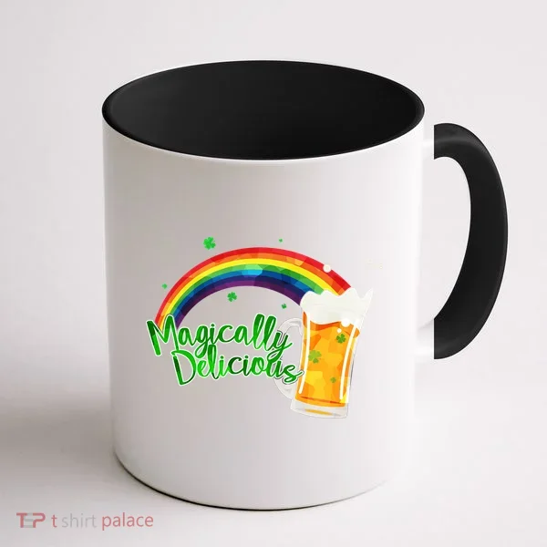 Magically Delicious Rainbow Beer St. Patrick's Day Coffee Mug