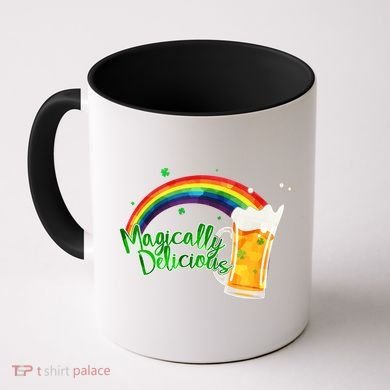 Magically Delicious Rainbow Beer St. Patrick's Day Coffee Mug