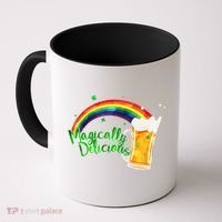 Magically Delicious Rainbow Beer St. Patrick's Day Coffee Mug thumb 0