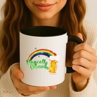 Magically Delicious Rainbow Beer St. Patrick's Day Coffee Mug thumb 3